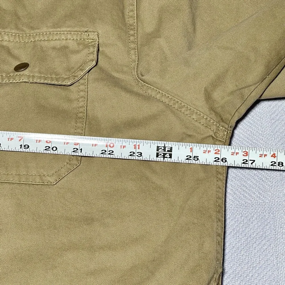 Vintage Y2K Steve & Barry's Corduroy Collar Brown Tan‎ Workwear Jacket Men's XL